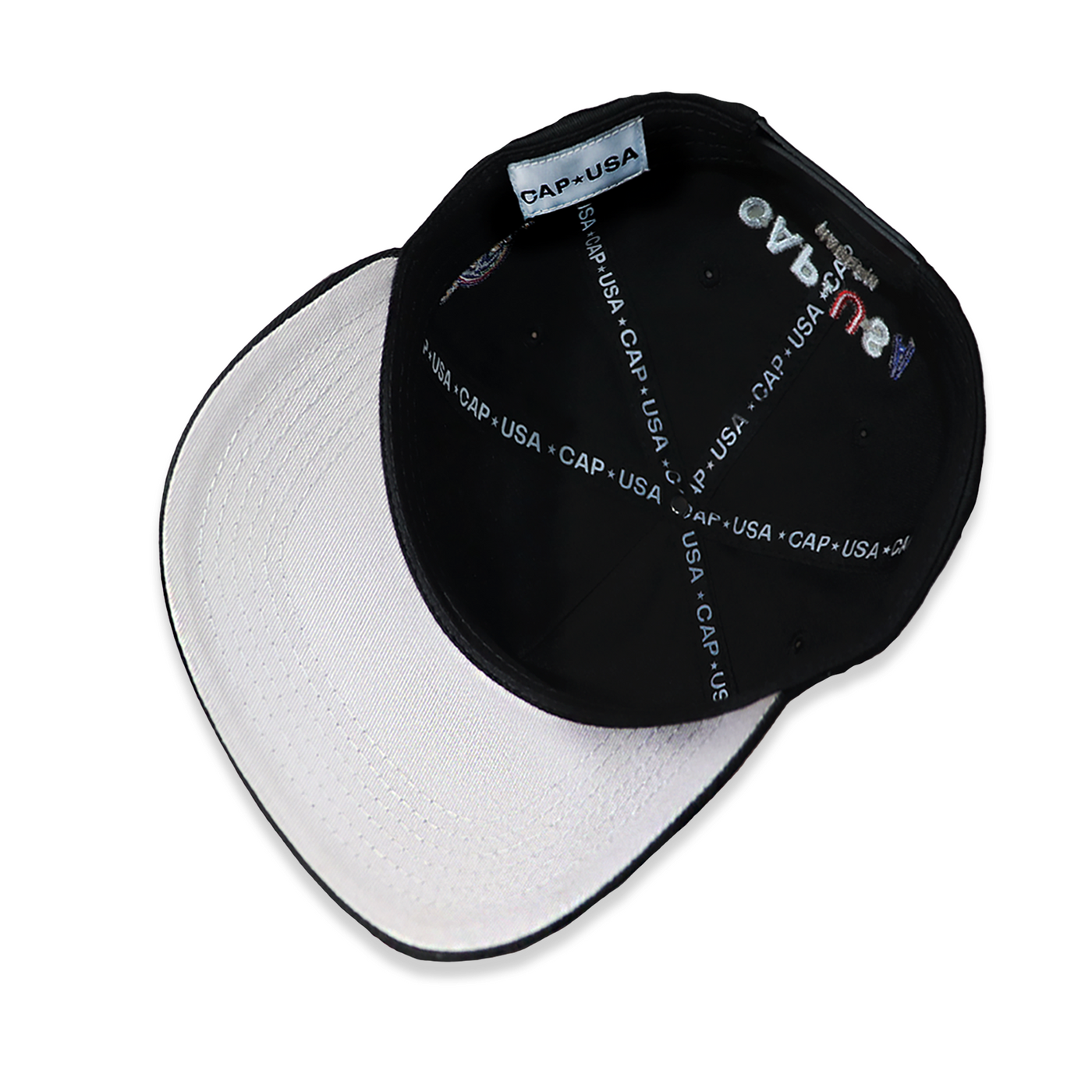 CAP USA All Black Snapback CAP USA NYC