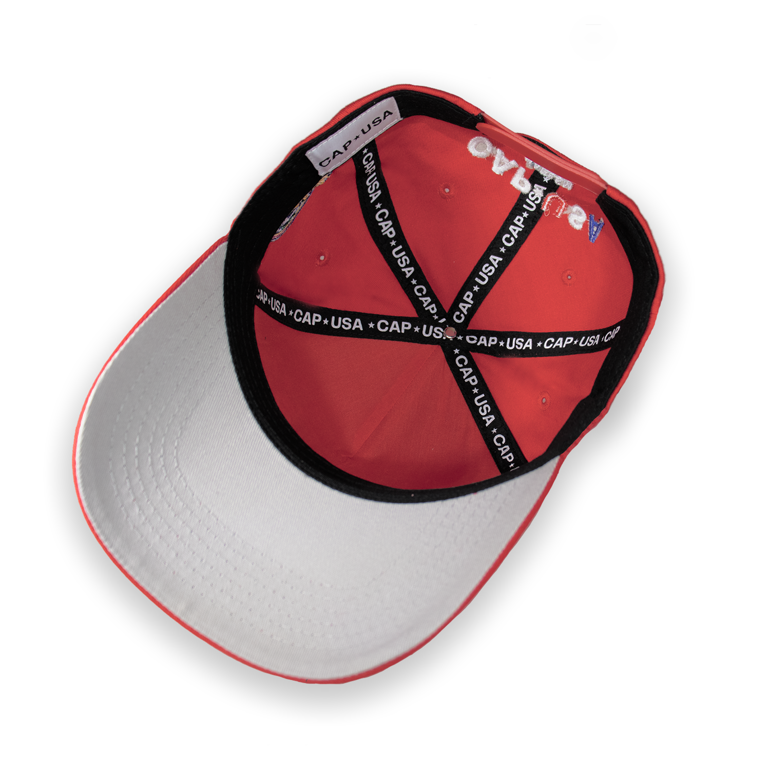 CAP USA All Red Snapback