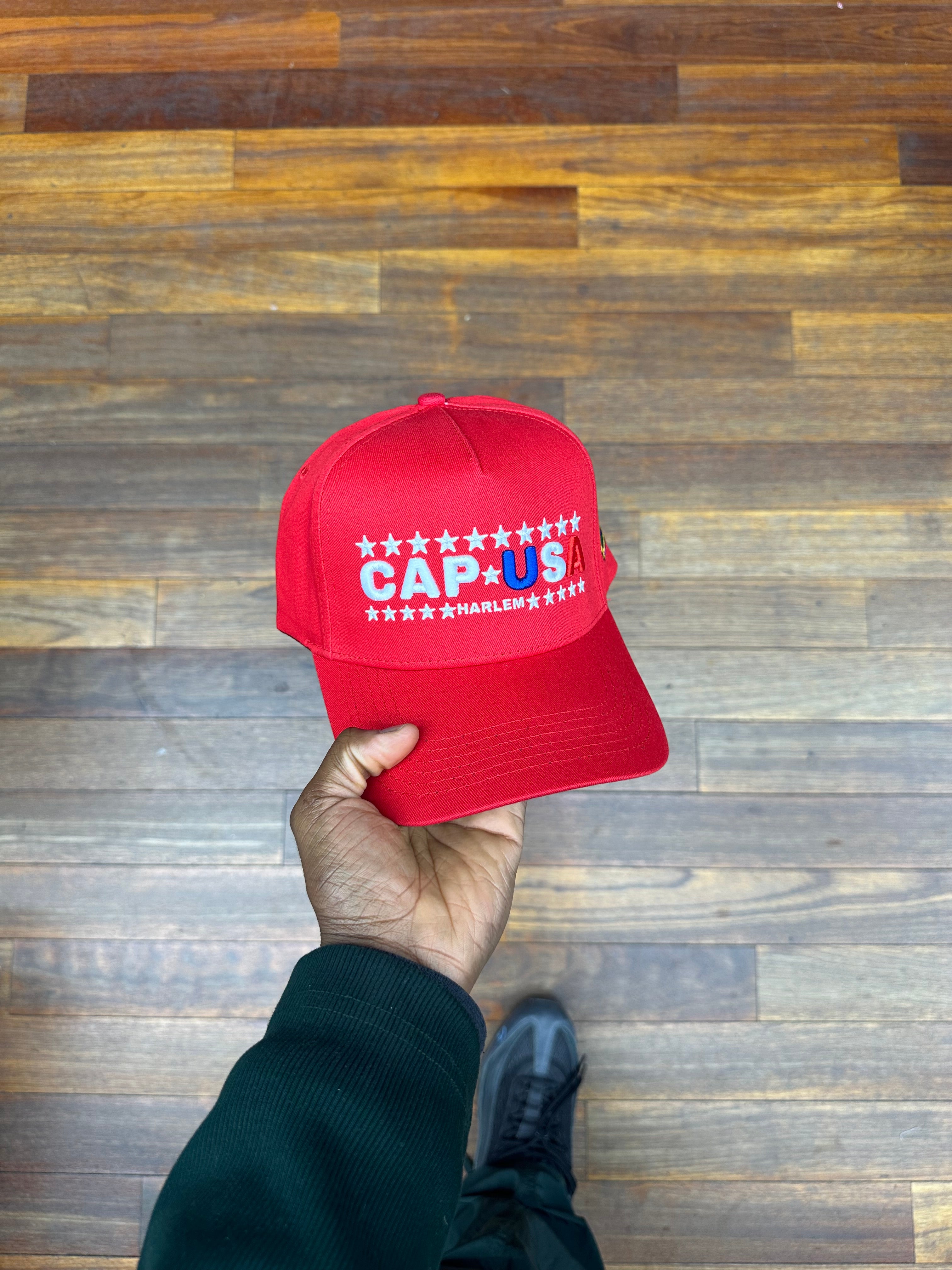 CAP USA All Red Snapback