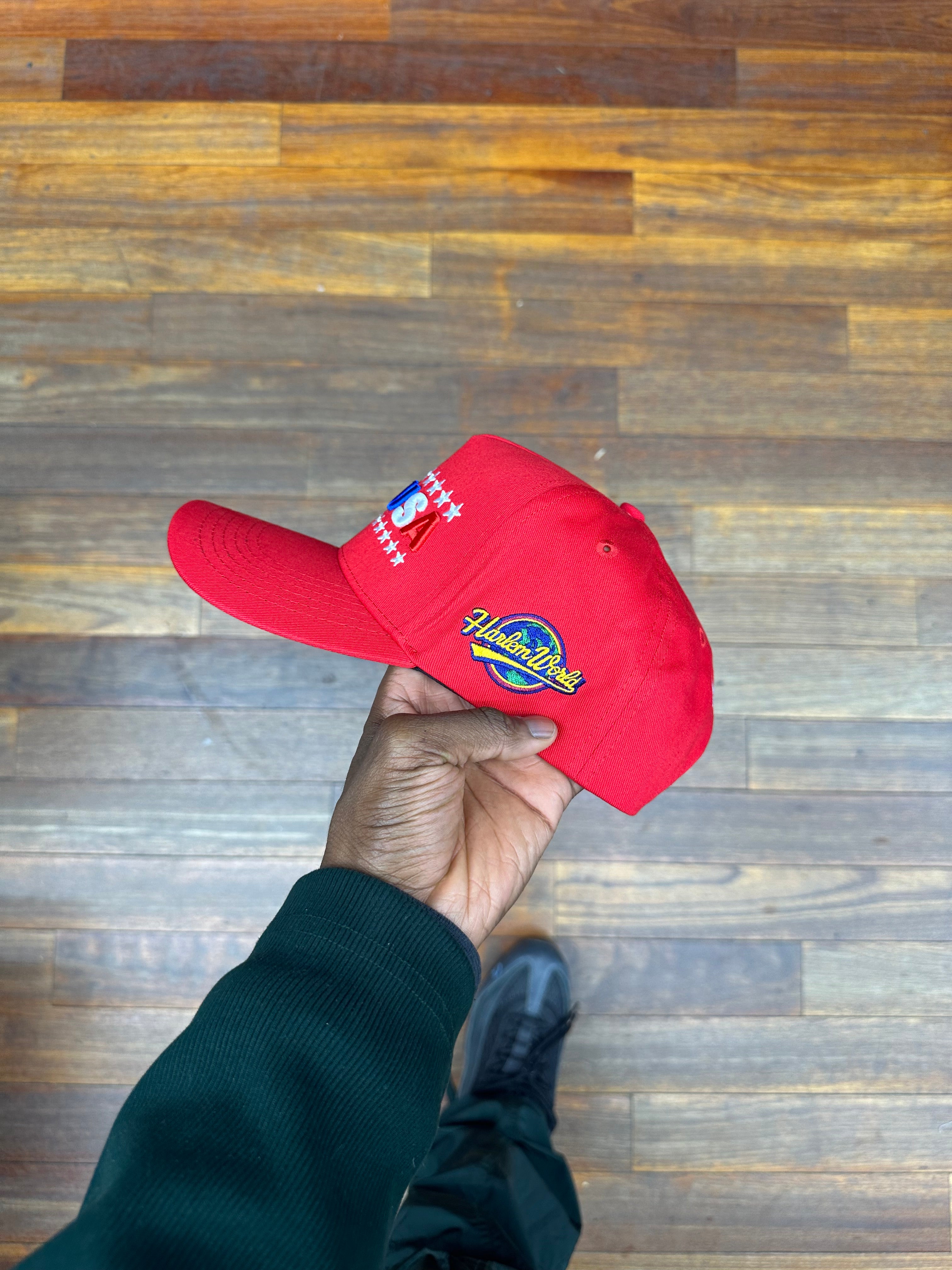 CAP USA All Red Snapback