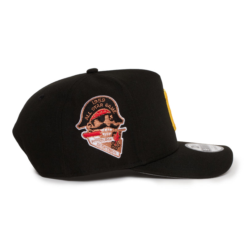 Pittsburgh Pirates All Black 950 AFrame 59 ASG Snap Back
