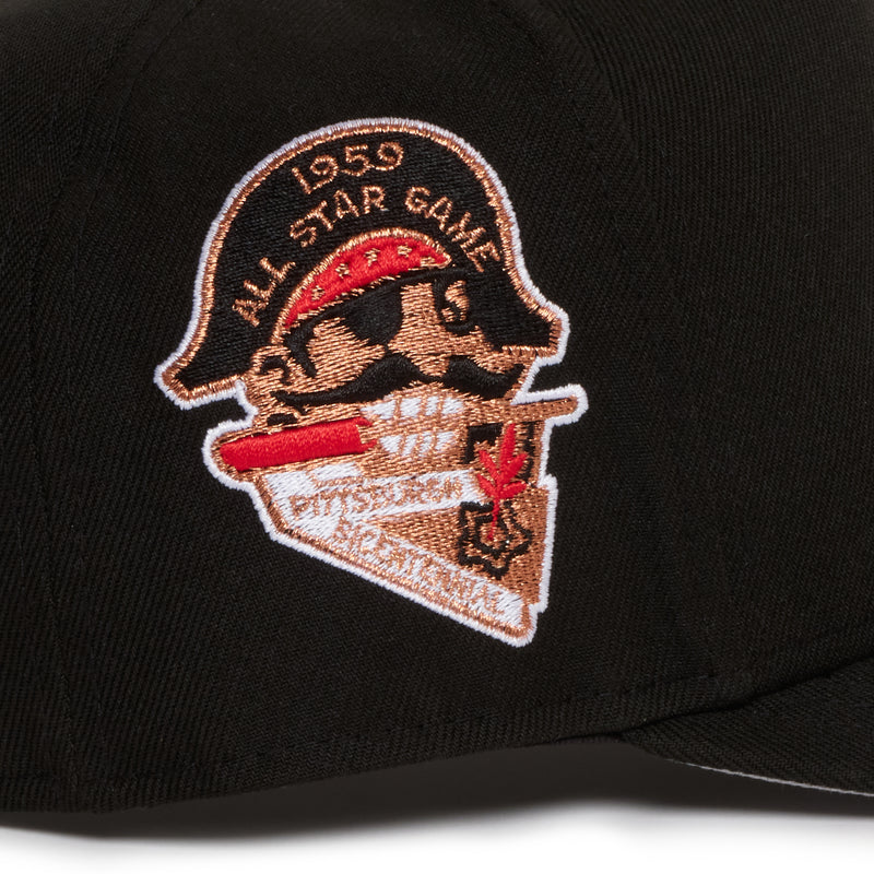 Pittsburgh Pirates All Black 950 AFrame 59 ASG Snap Back
