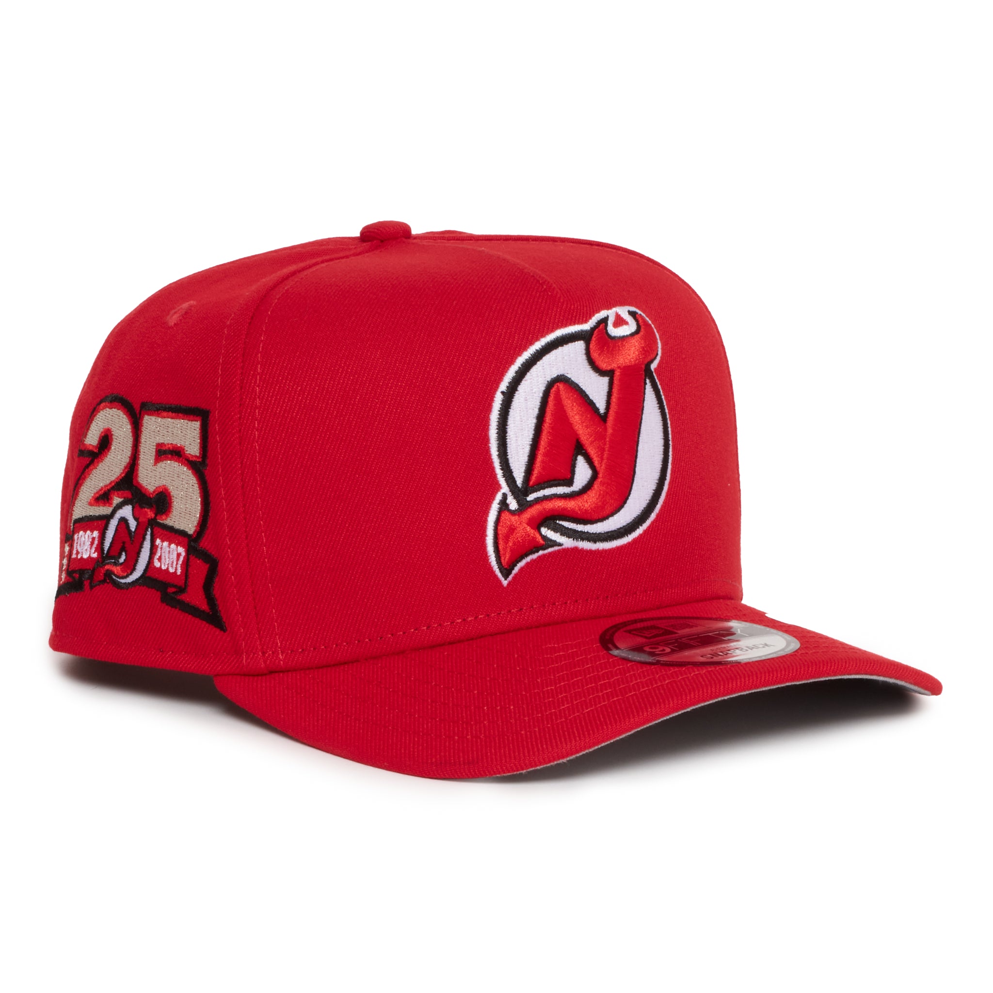 New Jersey Devils All Red 950 AFrame 25 Years Snap Back