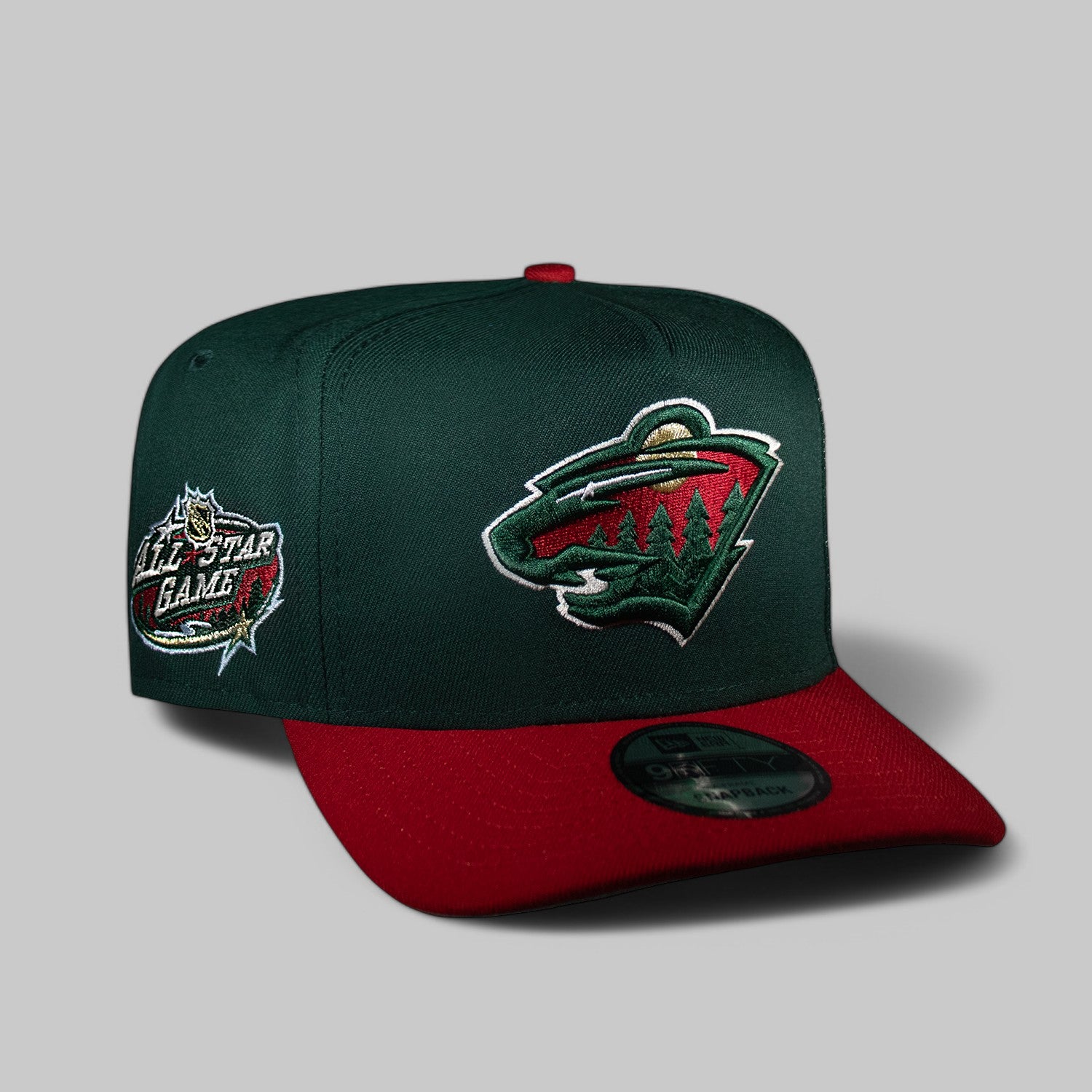 Minnesota Wild Green & Red 950 AFrame Snap Back