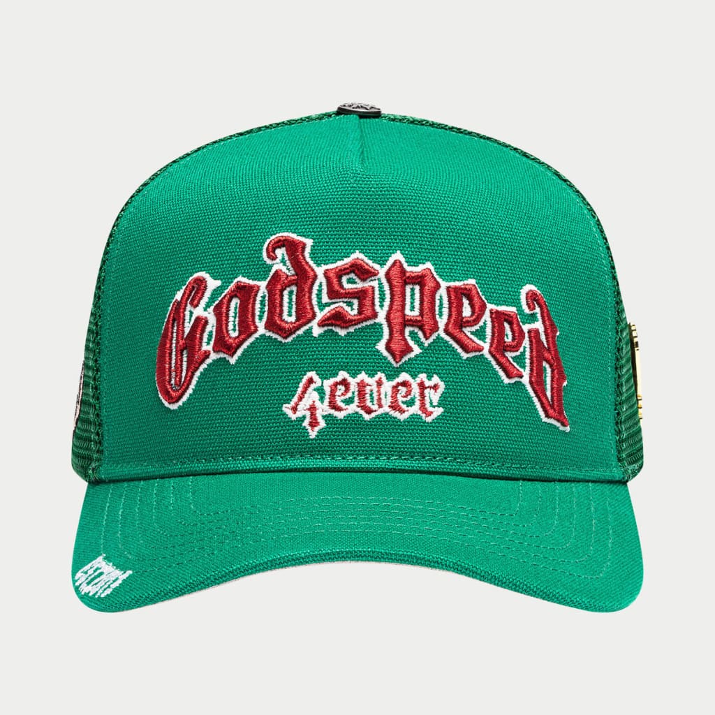 GODSPEED Forever All Green-Red Trucker Hat – CAP USA NYC