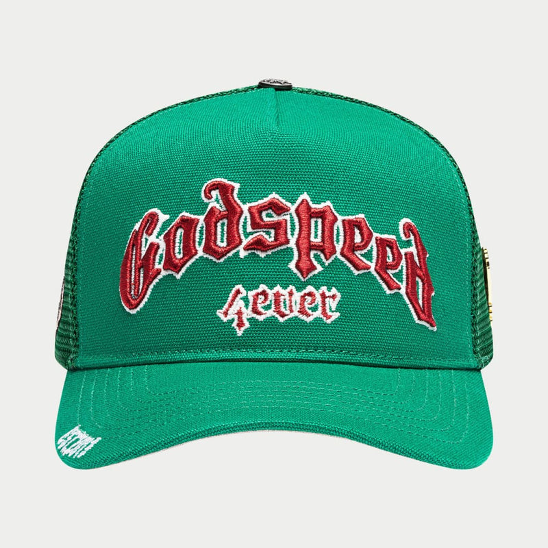 GODSPEED Forever All Green-Red Trucker Hat