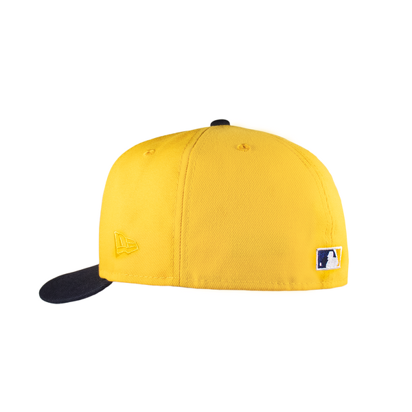 Milwaukee Brewers A-Gold Yellow & Navy Grey UV 50Th