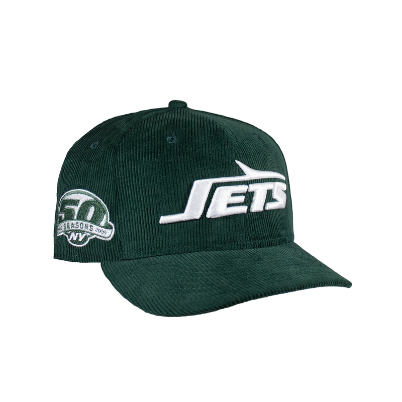 New York Jets Dark Green Corduroy 50th Anniversary 5950 Fitted