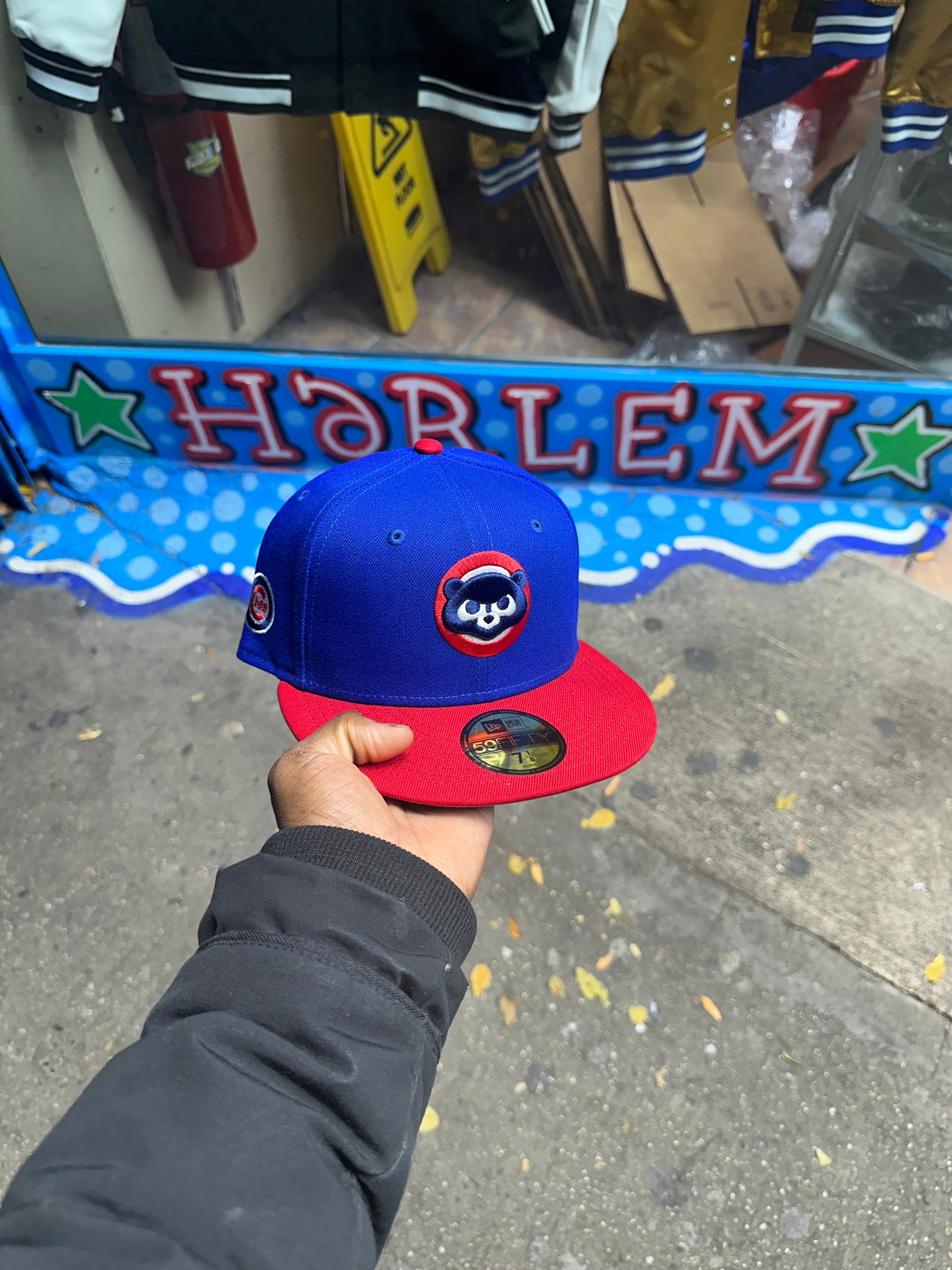 Chicago Cubs Royal Blue & Red Angry Bear Logo