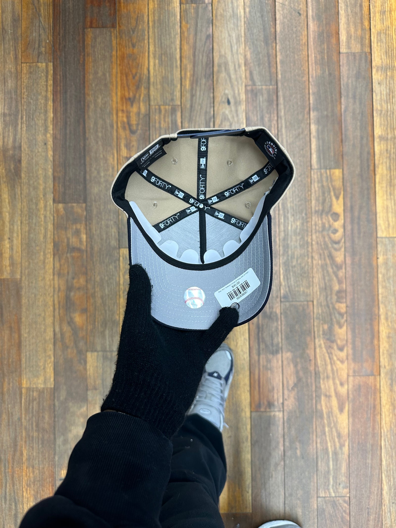 New York Yankees Camel & Navy 940 A-Frame Snap Back 100 Years