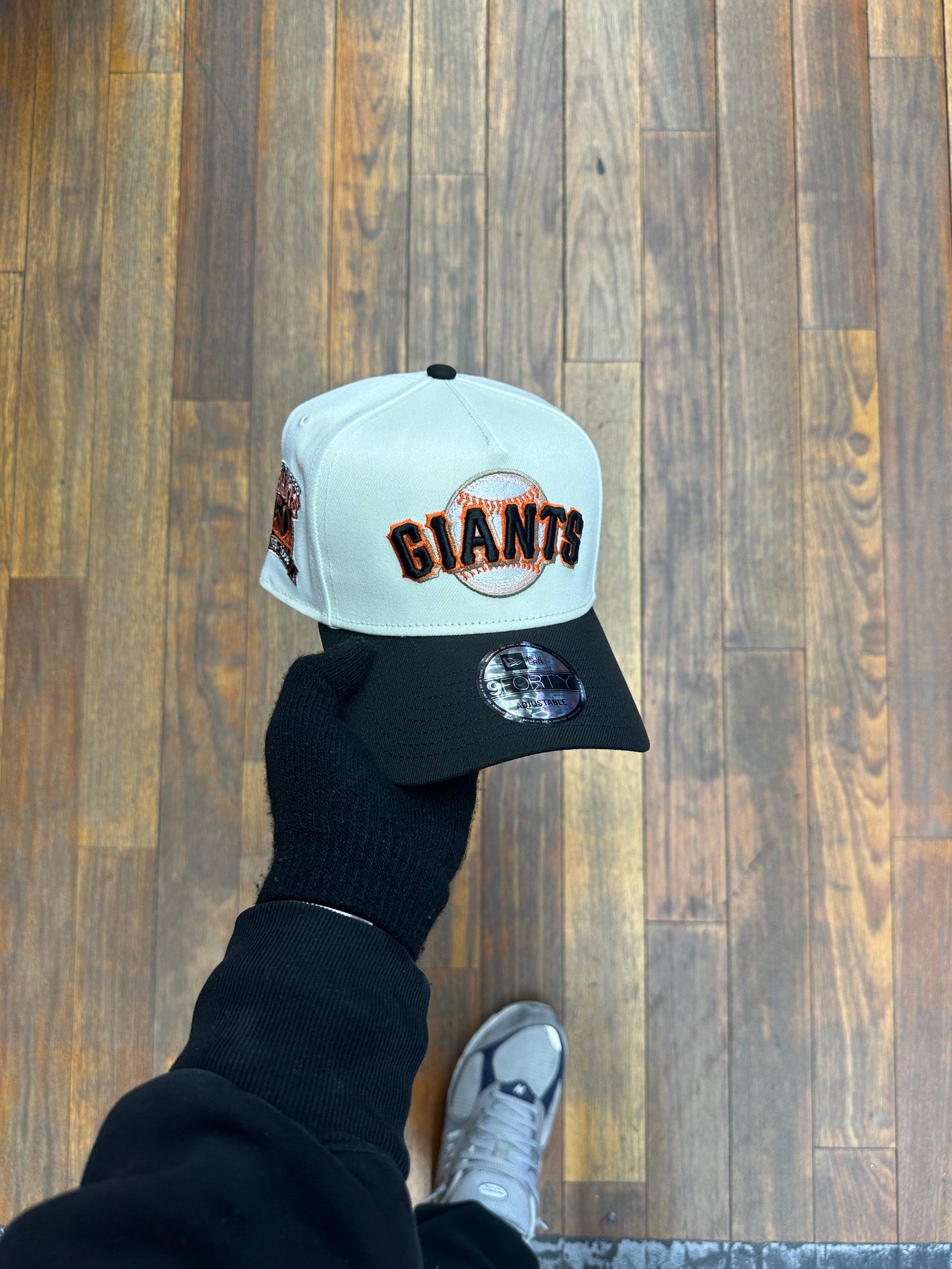 San Francisco Giants Chrome White Black 940 A Frame Snap Back 50th CAP USA NYC