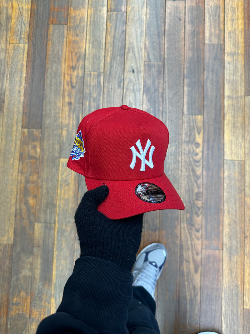 New York Yankees All Red 940 A-Frame Snap Back 1999 World Series