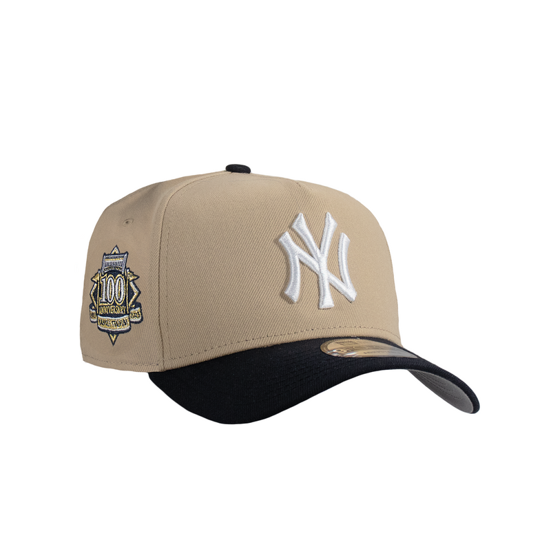 New York Yankees Camel & Navy 940 A-Frame Snap Back 100 Years