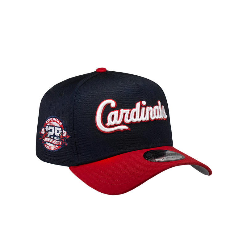 St. Louis Cardinals Navy & Red 940 A-Frame Snap Back 125th