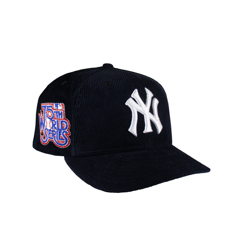 New York Yankees All Navy Corduroy 75th World Series 5950 fitted
