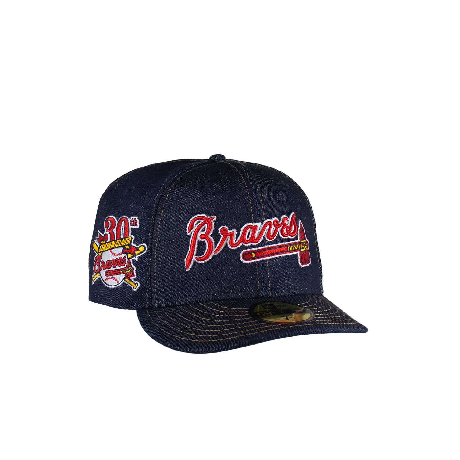 Atlanta Braves All Navy Denim 30Th Anniversary – CAP USA NYC