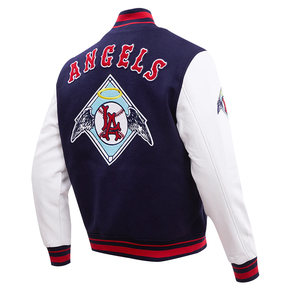 Los Angeles Angels Navy and White Varsity Jacket – CAP USA NYC