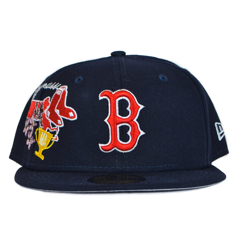 Boston Red Sox State Patch Mass Logo All Navy Blue