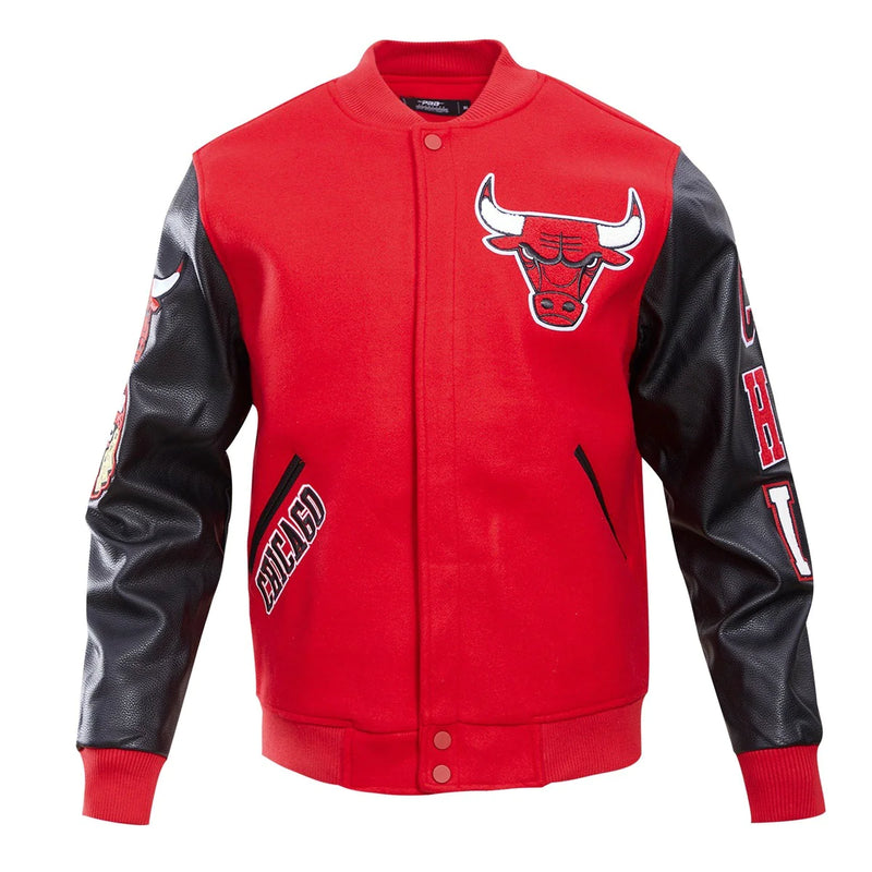 Chicago Bulls Fire Red Varsity Jacket