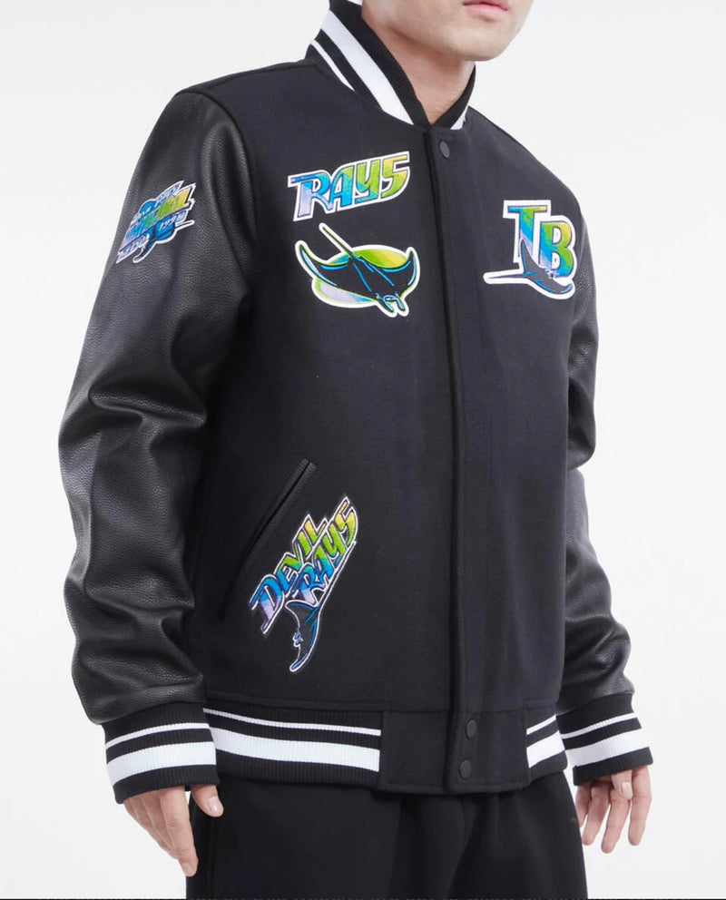 Tampa Bay Rays Black Varsity Jacket