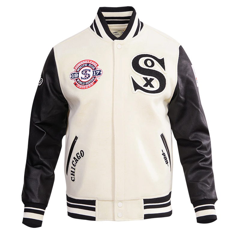 Chicago White Sox Crème Varsity Jacket