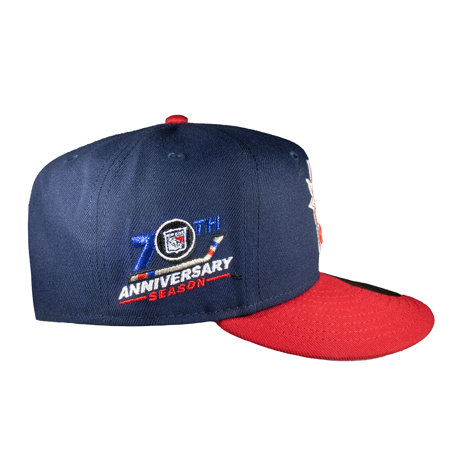 New York Rangers Liberty Logo Navy and Red 70Th Anniversary