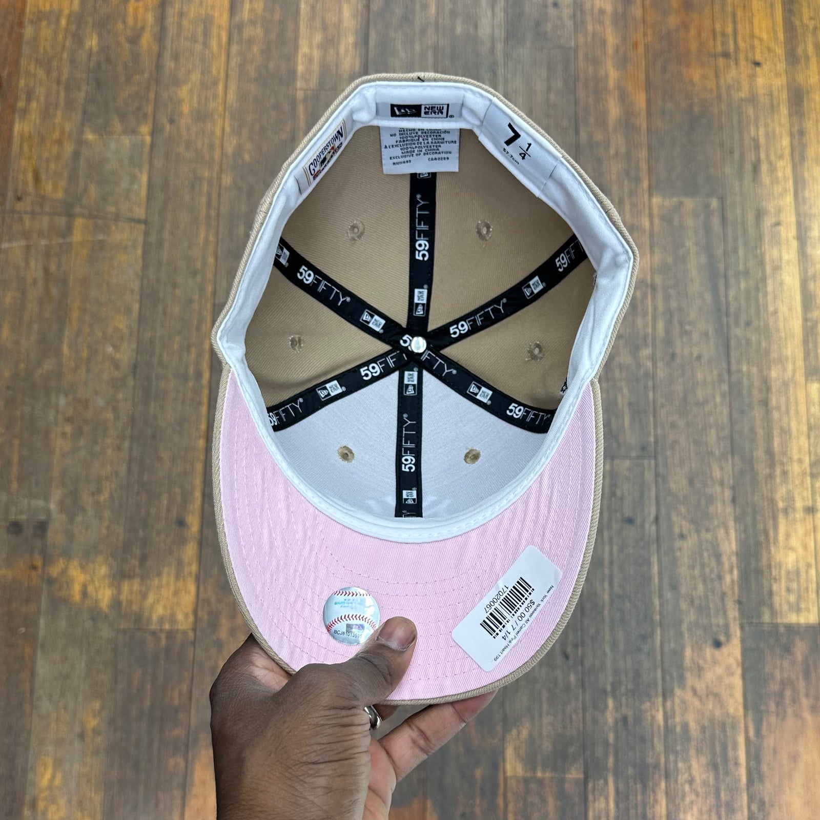 Heart Red Yankee Hat Pink Brim PIZZA New York Yankees 27 World