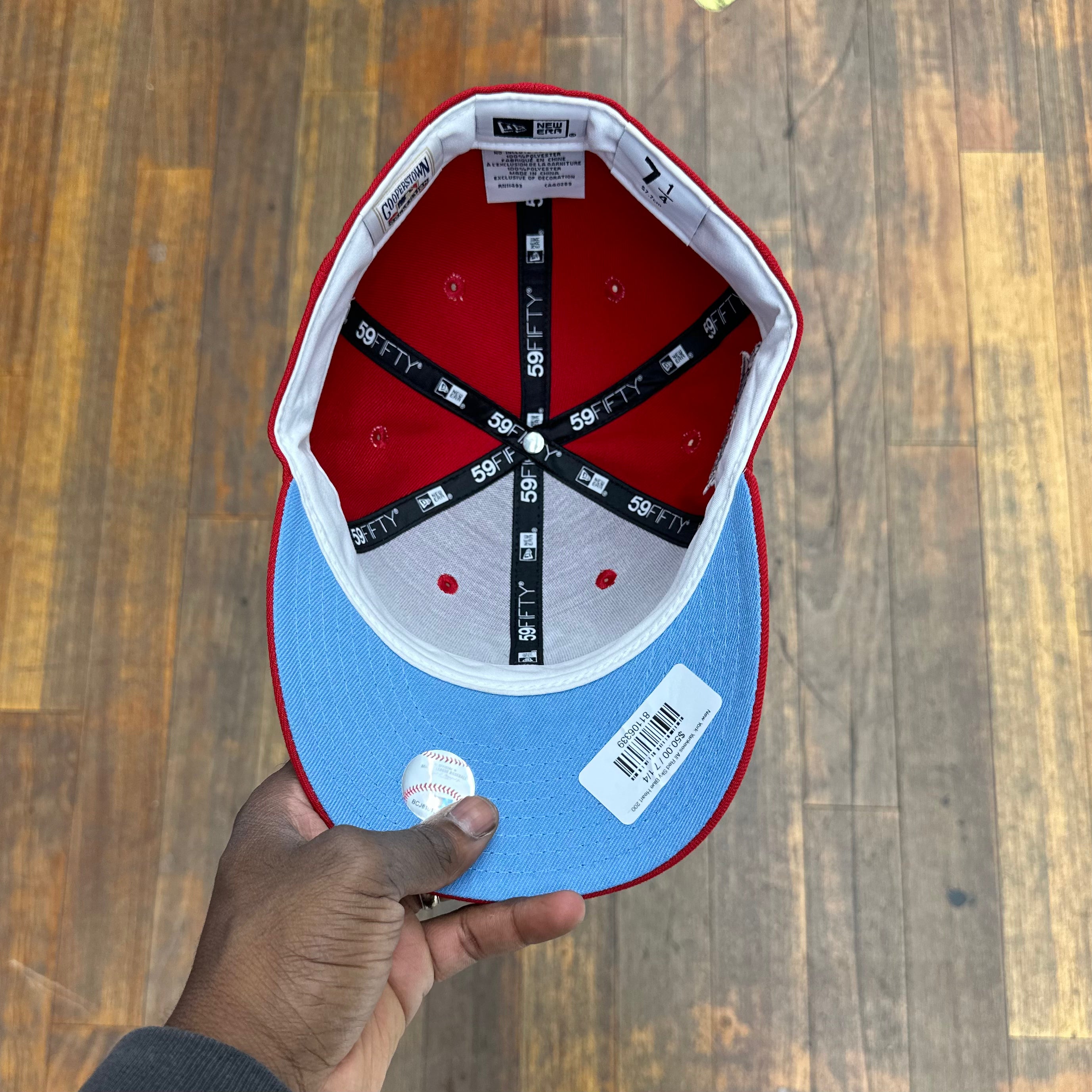 New York Yankees All Red Sky Blue Heart 2000 World Series