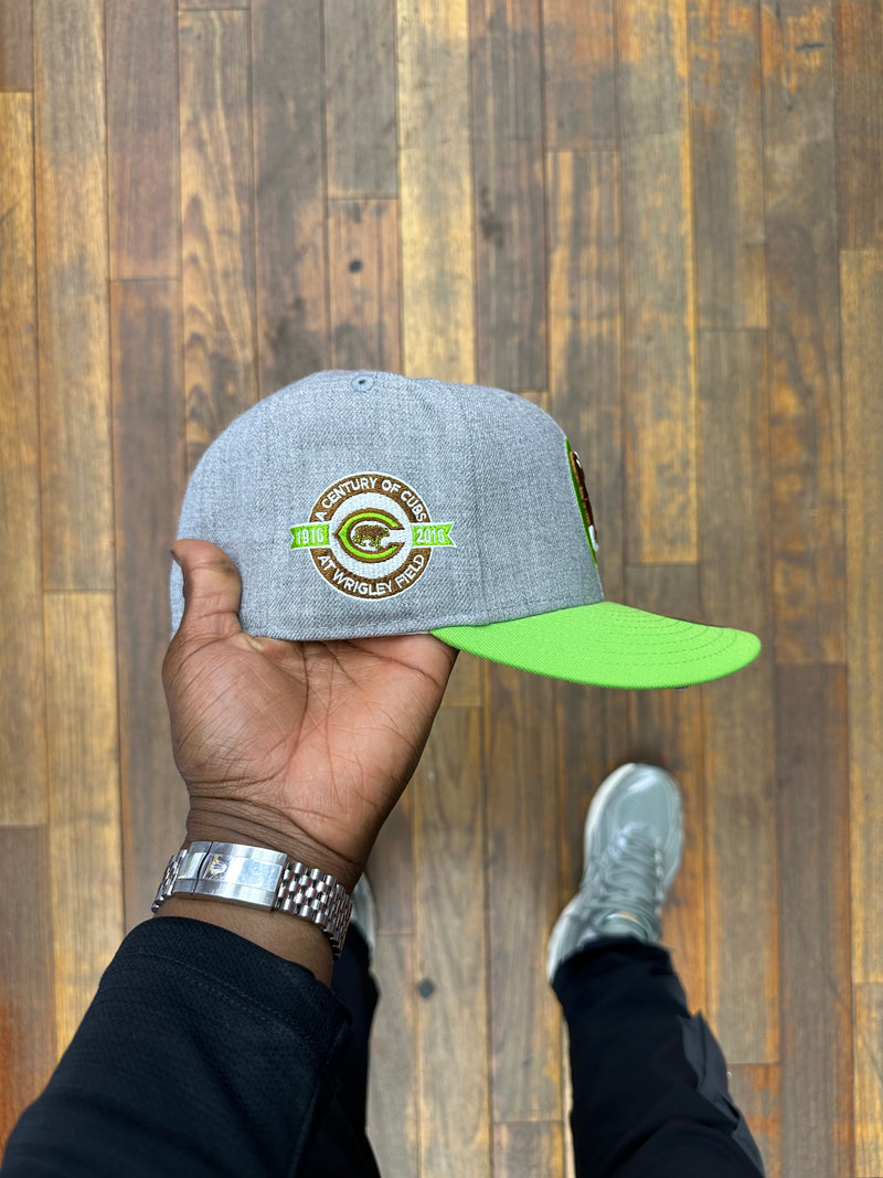 Chicago Cubs Grey and Lime Green 100 Years