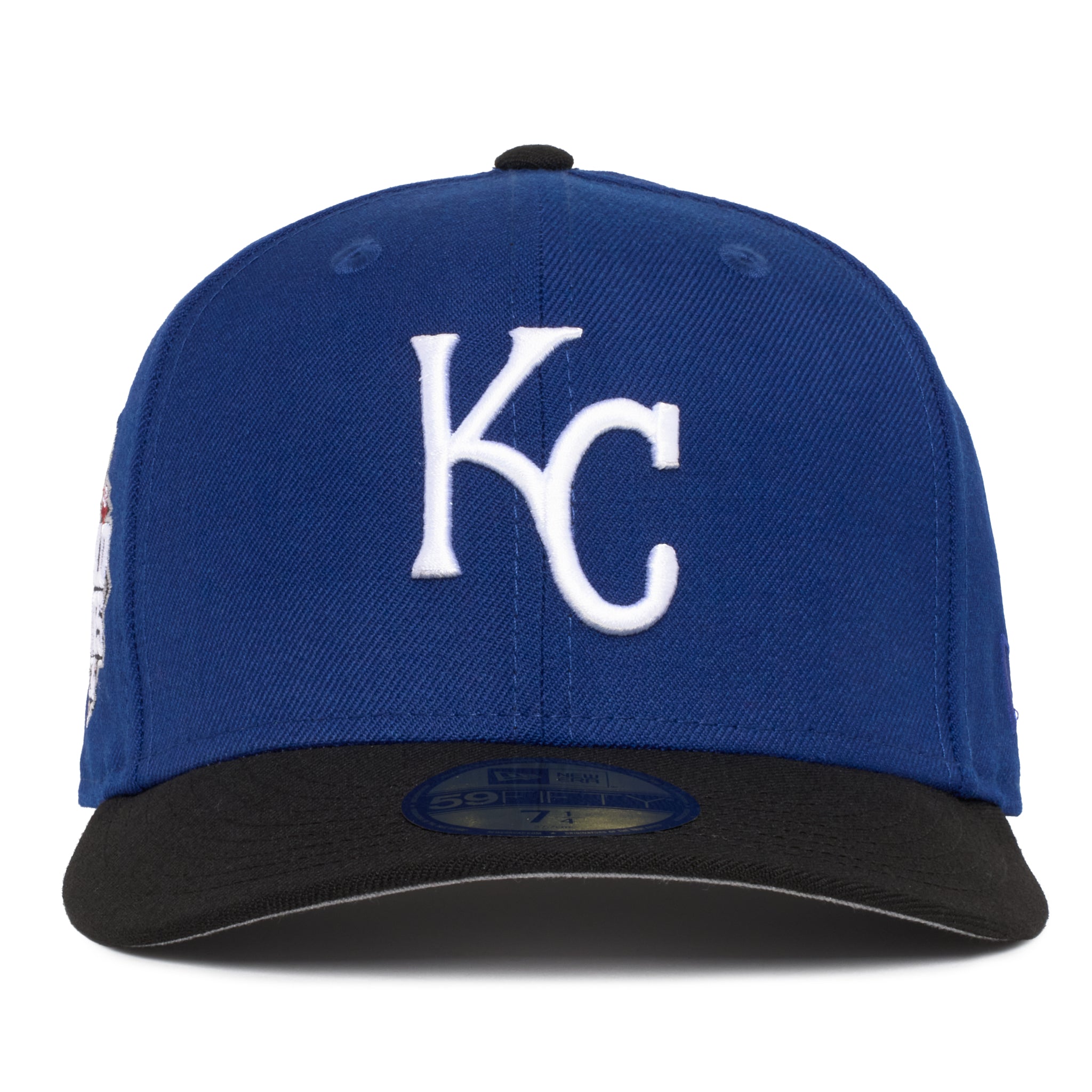 Kansas City Royals Royal Crown Black Visor 2015 Grey uv