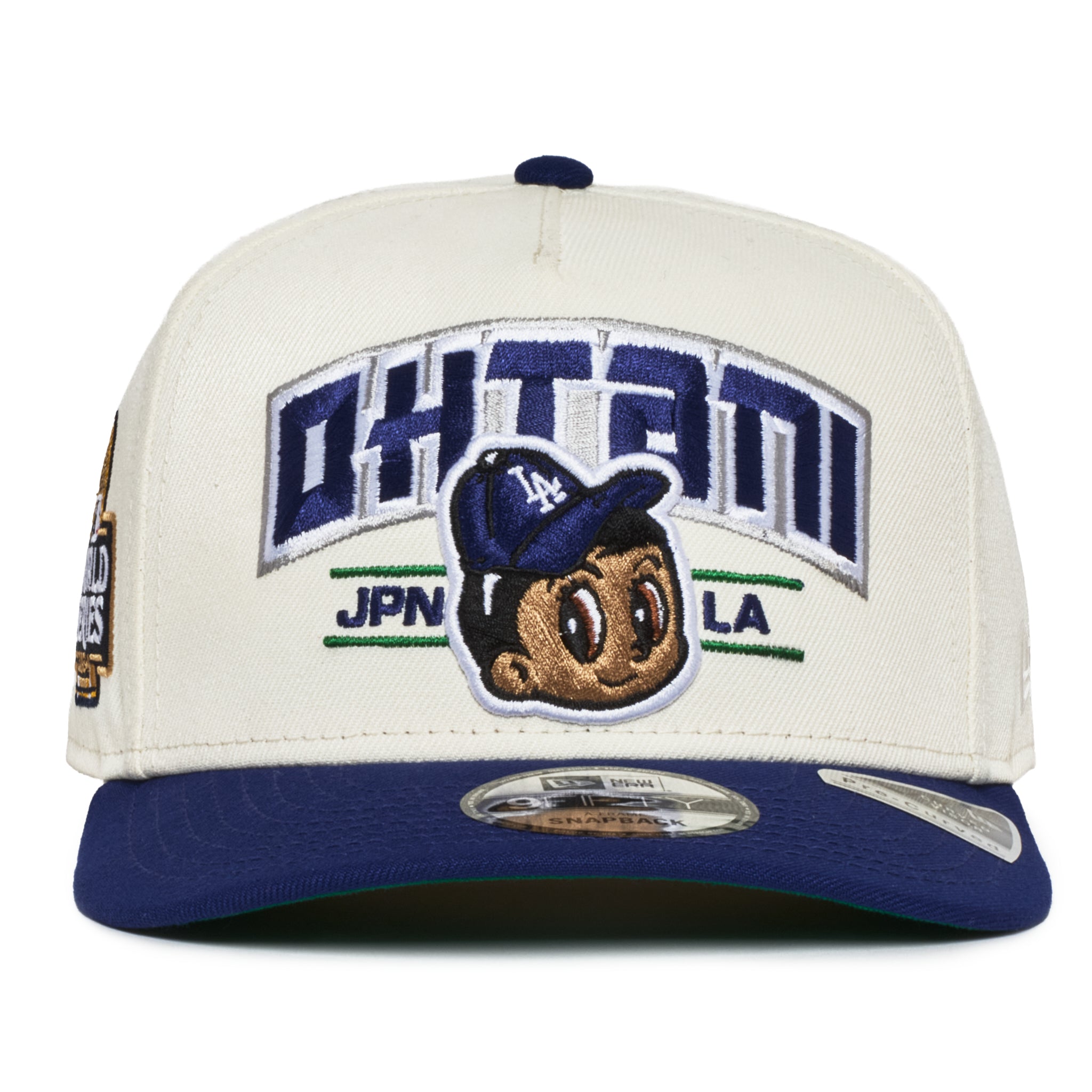 Los Angeles Dodgers Creme and Royal 950 AFrame Snap Back