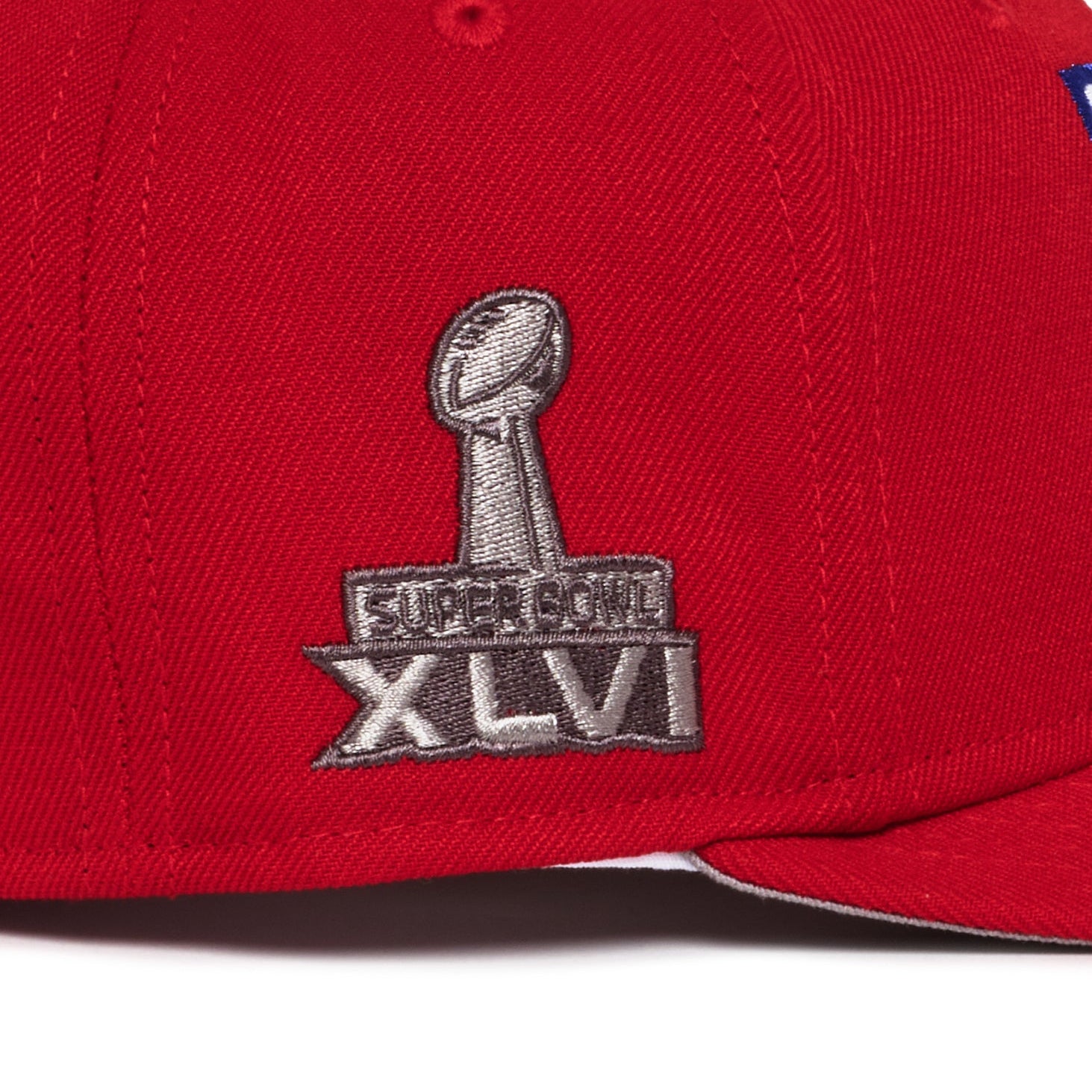 New York Giants All Red white NY Logo Super Bowl 46