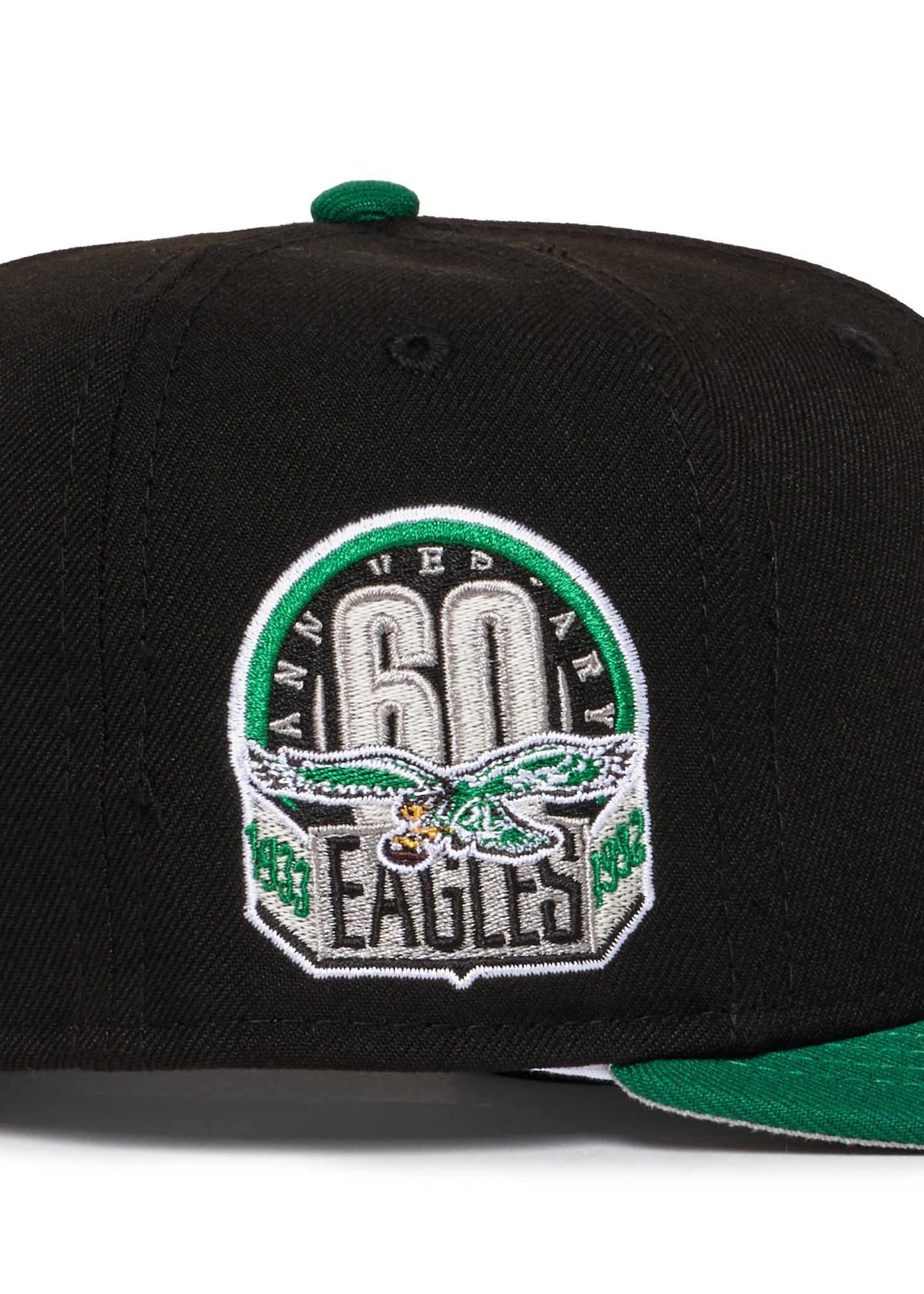 Philadelphia Eagles Black and Kelly Green 60Th Anniversary