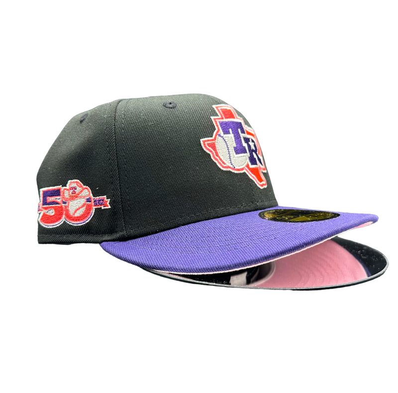 Texas Rangers Black & Purple w/ Pink 50th
