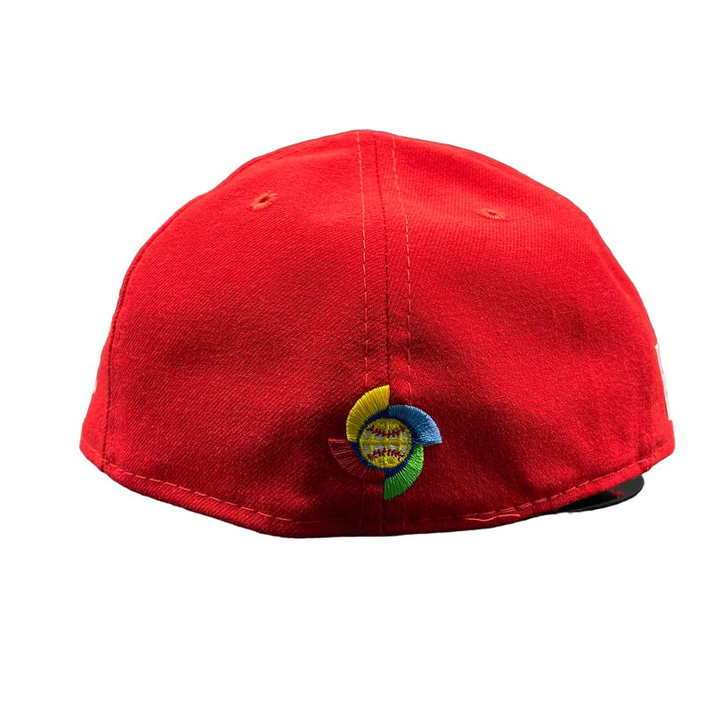 Dominican Republic 2 Tone Red Crown & Blue