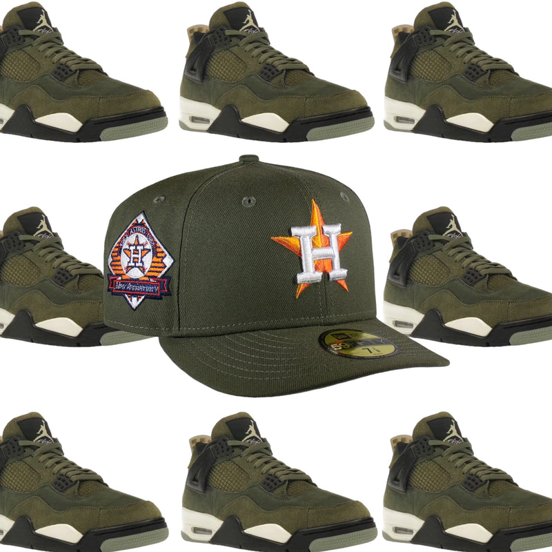 Houston Astros All New Olive "Orange Logo" 25th Anniversary