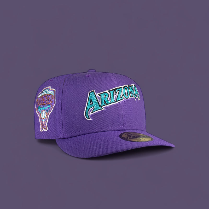 Arizona Diamond Backs All Purple Chain Stitch Logo 1998 Inaugural