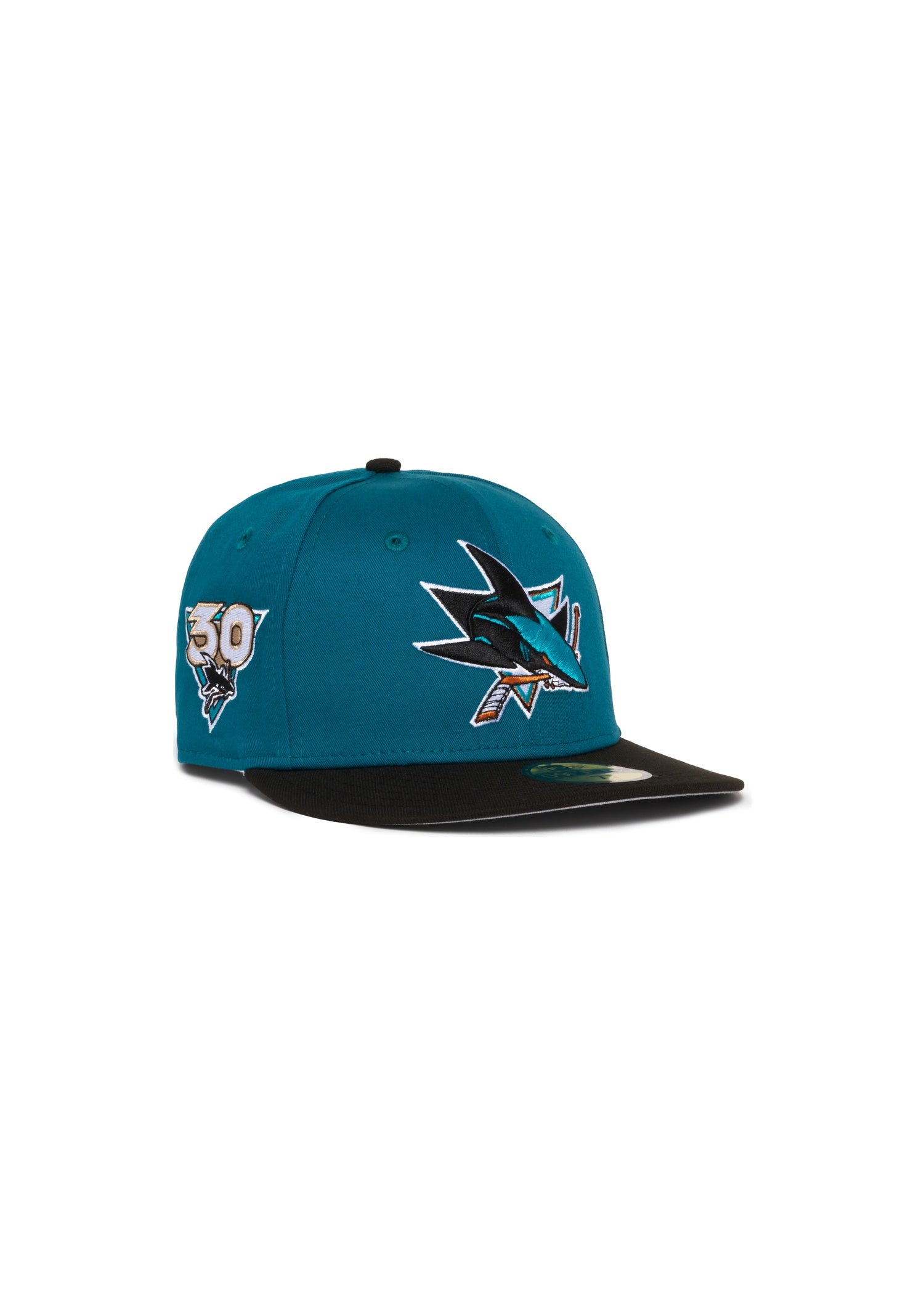 San Jose Sharks Shark Teal and Black 30Th Anniversary