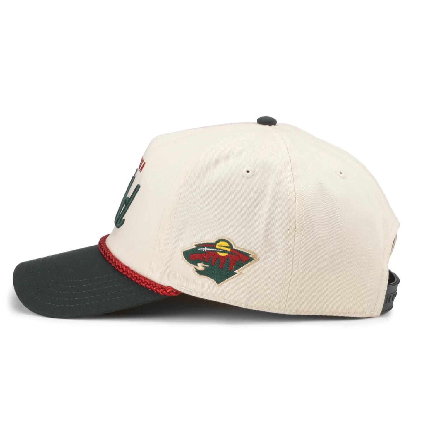 MINNESOTA WILD ROSCOE CREME & DARK GREEN SNAP BACK