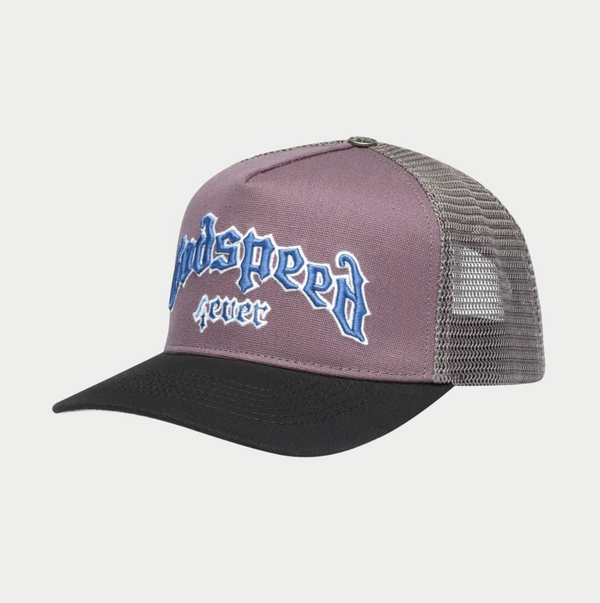 GodSpeed Forever Trucker Hat (Grey/French Blue)