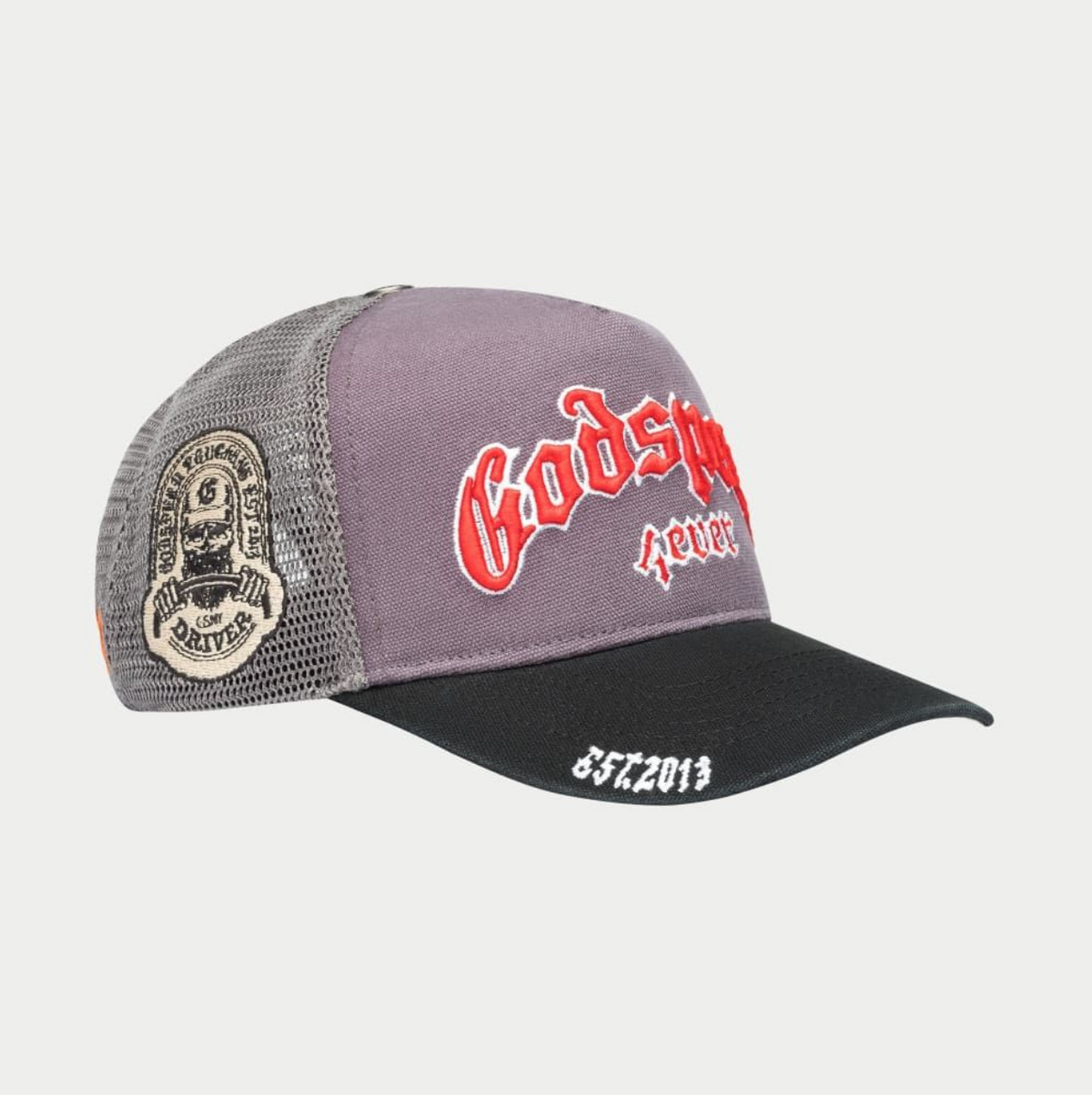 GodSpeed Forever Trucker Hat (Grey/Red) – CAP USA NYC