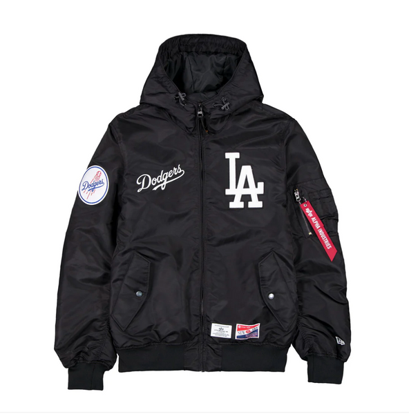 Los Angeles Dodgers Black Bomber Jacket New Era X Alpha Los Angeles Dodgers Black Bomber Jacket New Era X Alpha