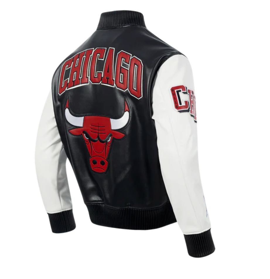 Chicago Bulls All Black Leather Jacket – CAP USA NYC