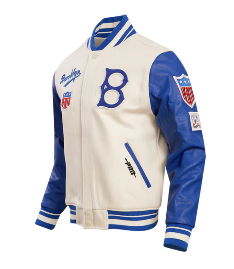 Brooklyn Dodgers Creme and Royal Varsity Jacket – CAP USA NYC