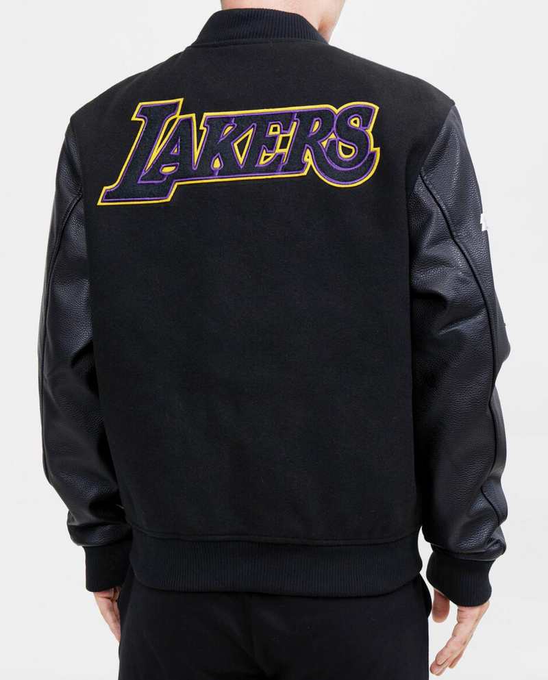 Los Angeles Lakers Black Varsity Jacket