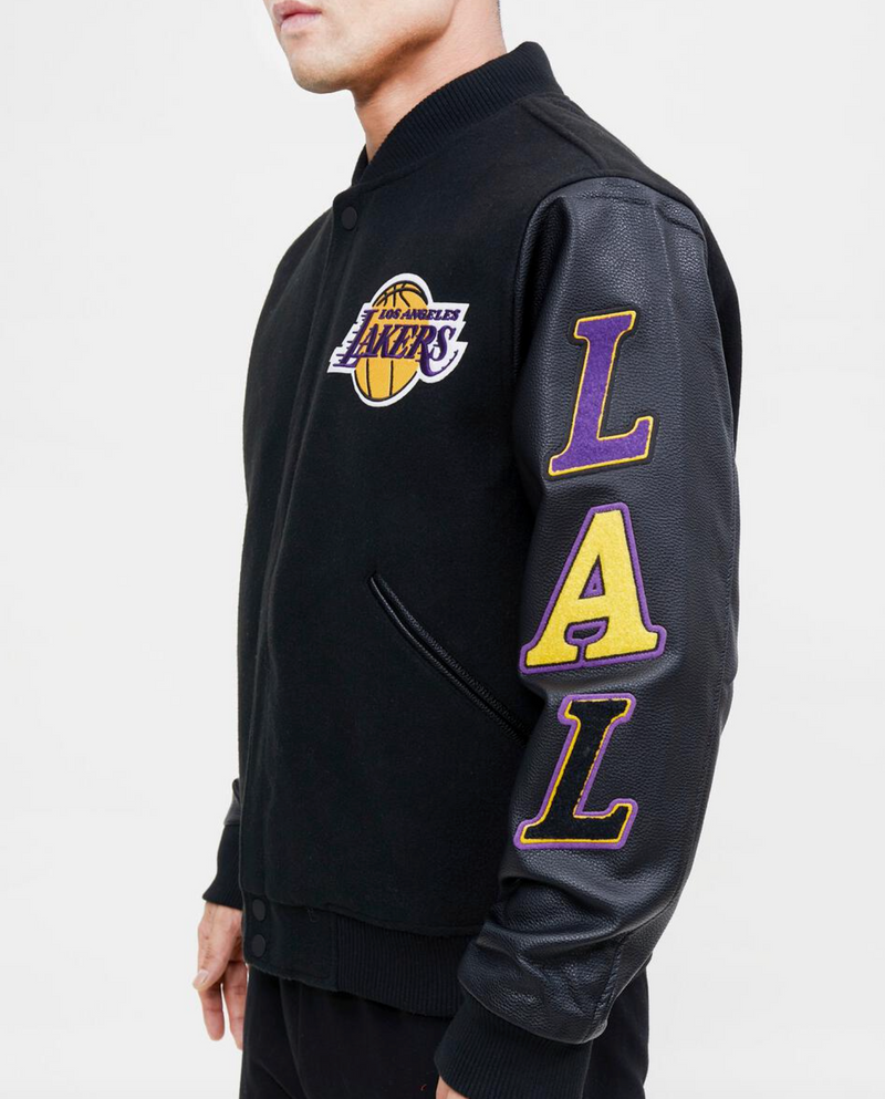 Los Angeles Lakers Black Varsity Jacket