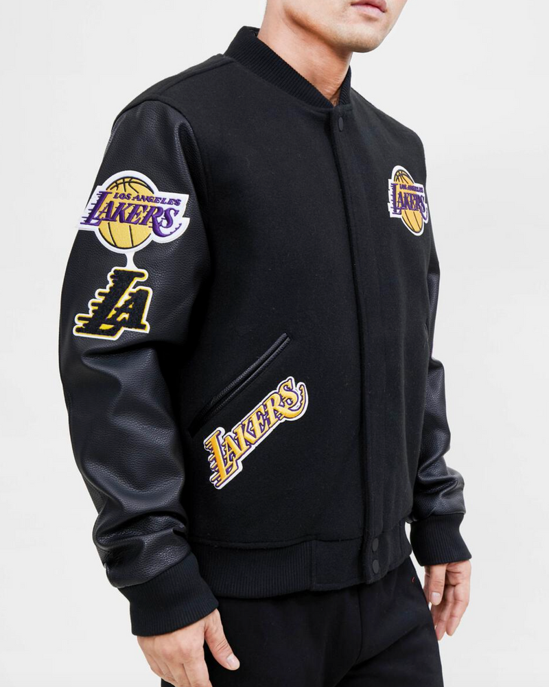 Los Angeles Lakers Black Varsity Jacket