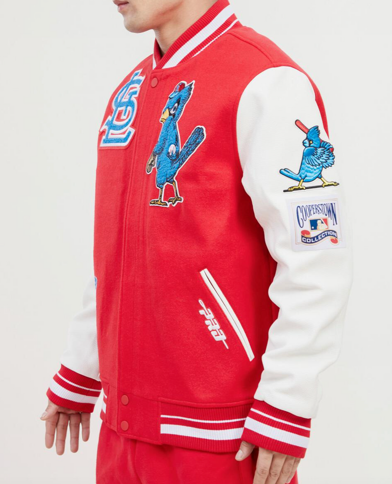 St. Louis Cardinals Red and Blue Bird Varsity Jacket