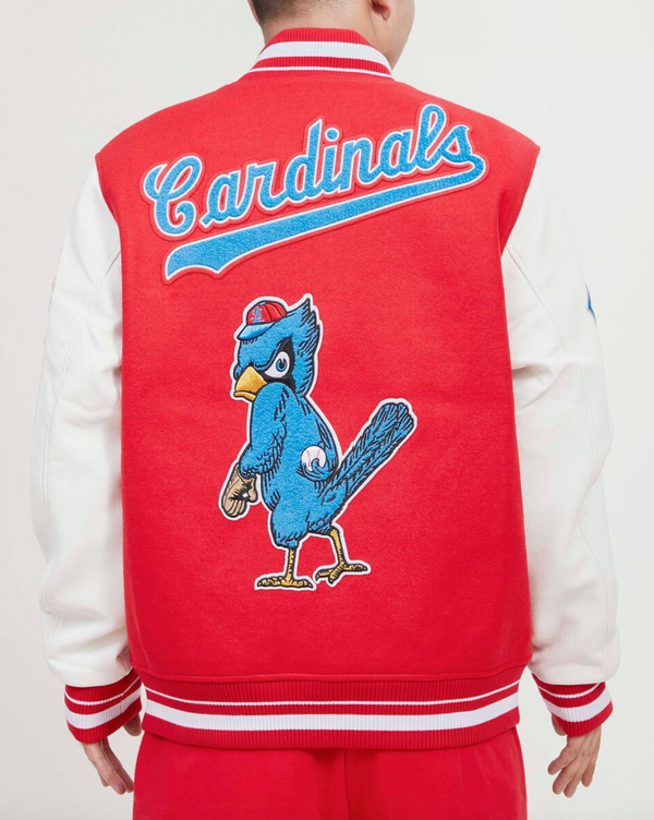 St. Louis Cardinals Red and Blue Bird Varsity Jacket