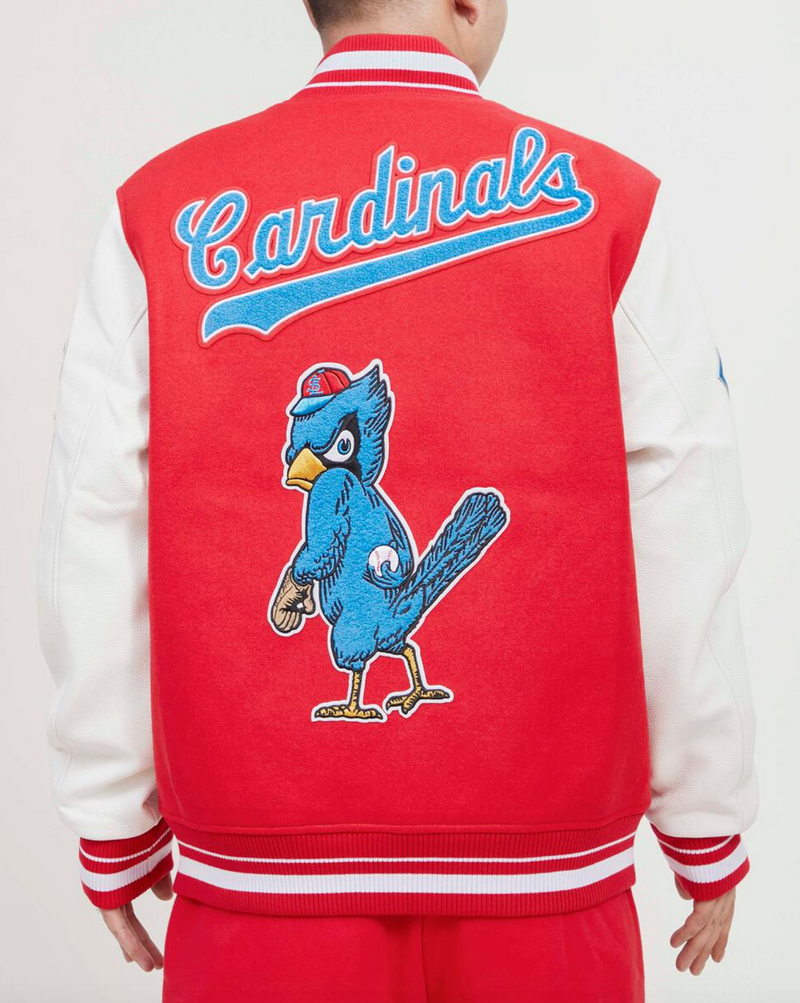 St. Louis Cardinals Red and Blue Bird Varsity Jacket